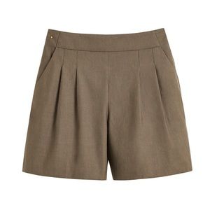 NWOT Cuyana Linen Pleated Front Shorts